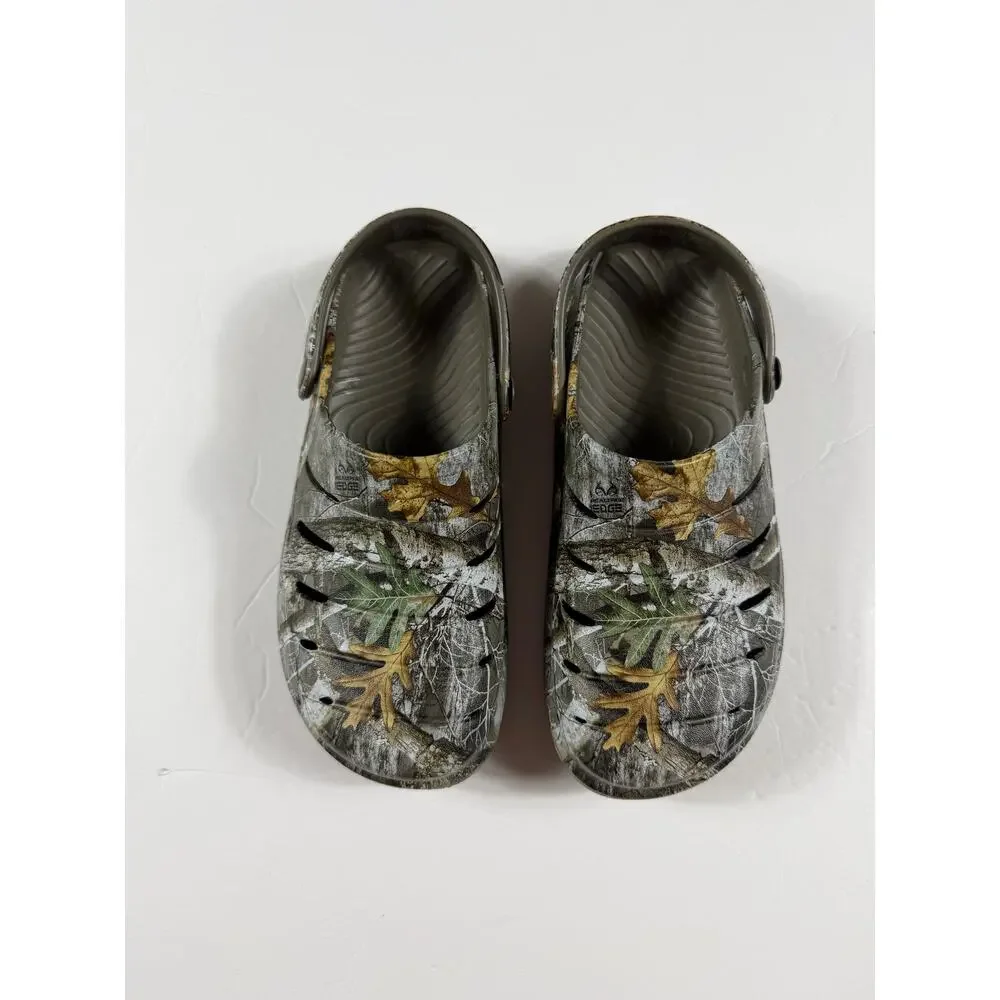Rugged Shark Realtree Camo EVA Water Clogs Slip On Shoes Kids Size 3